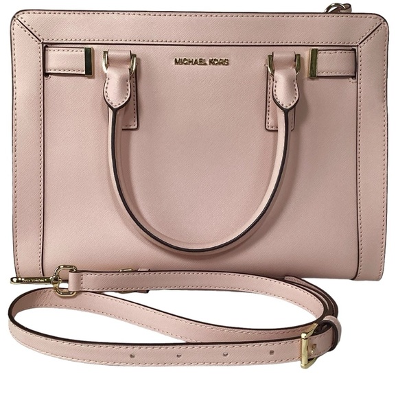 Michael Kors Dillon Large Zip Top Saffiano Leather Handbag Pink 💕💕 - Picture 8 of 13